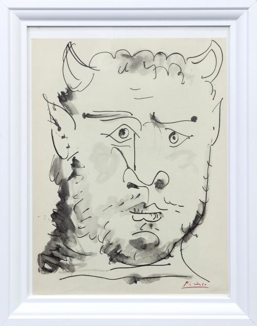 "VISAGE DE FAUNE", BUFFON. PARÍS, 1957