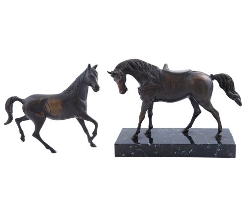 PAREJA DE CABALLOS EN METAL