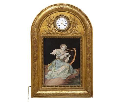 RELOJ MURAL AUTÓMATA CON SONERÍA, THARIN A PARIS SIGLO XIX