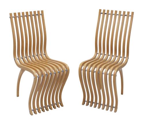PAREJA DE SILLAS "SCHIZZO CHAIR", MARCA VITRA (SUIZA, 1989)