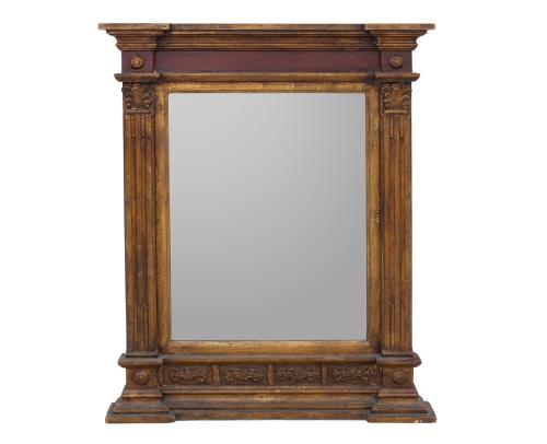 ESPEJO DE PARED EN MADERA TALLADA 