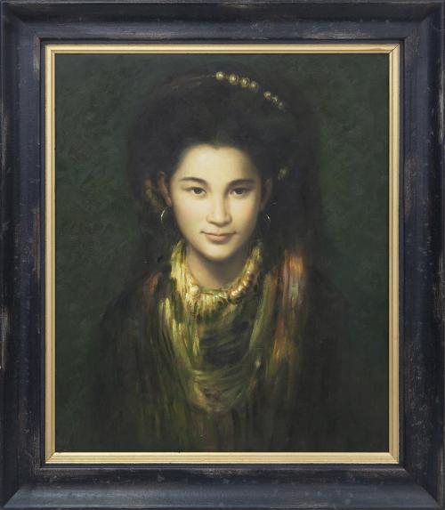 RETRATO DE MUJER, ESTILO ORIENTALISTA (S. XX)