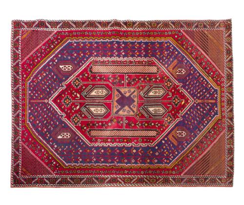 ALFOMBRA EN LANA CON MOTIVOS GEOMÉTRICOS