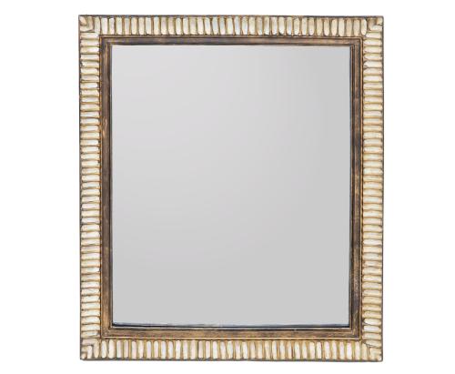 ESPEJO CON MARCO DE MADERA EN TALLADA 