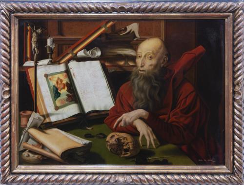 COPIA DE LA OBRA ORIGINAL “SAN JERÓNIMO EN EL ESTUDIO” DE M