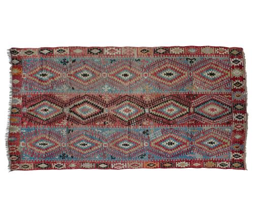 KILIN TURCO DE DISEÑO GEOMÉTRICO EN COLORES PRIMARIOS