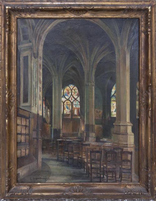 INTERIOR DE LA IGLESIA SAINT-PIERRE DE NANTEUIL-LE-HAUDOUIN