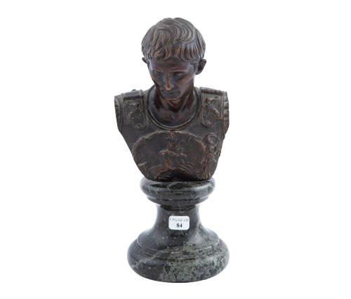 BUSTO DE AUGUSTO CÉSAR (TRABAJO ITALIANO DEL S.XIX)