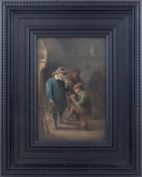 SEGUIDOR DE DAVID II TENIERS (1610-1690) "FUMADORES" (S.XVI