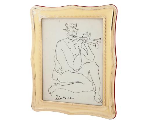 IMPRESIÓN DEL DIBUJO "FAUNO TOCANDO LA FLAUTA" DE PABLO PIC