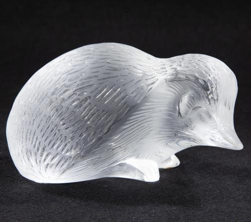 FIGURA DE ERIZO EN CRISTAL LALIQUE FRANCÉS