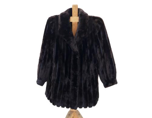 CHAQUETA EN PIEL DE MUTÓN Y CUERO