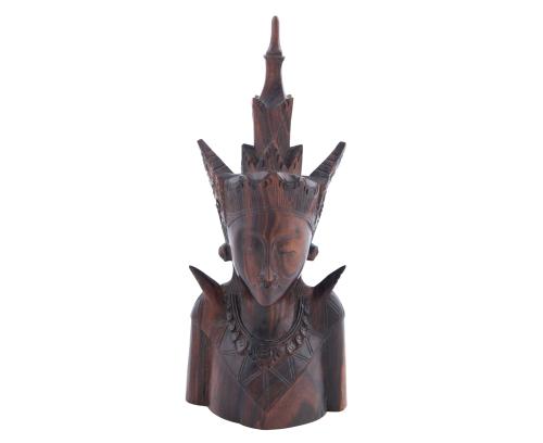 TALLA DE LA DIOSA DEWI RATIH EN MADERA DE ÉBANO