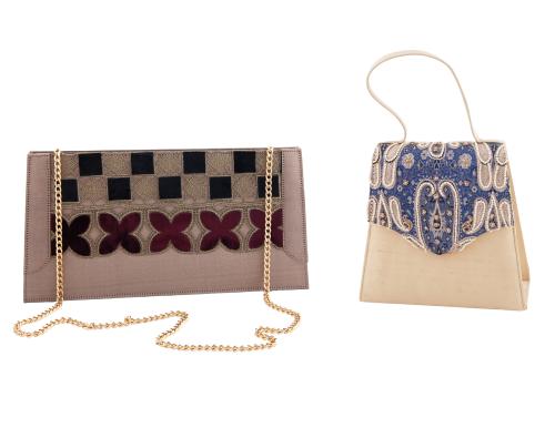 LOTE DE CARTERAS RÍGIDAS EN SEDA