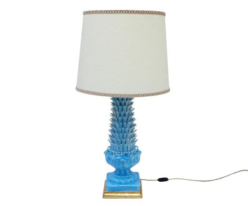 LÁMPARA DE MESA EN CERÁMICA DE MANISES, FÁBRICA BONDÍA (VAL