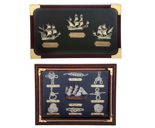 PAREJA DE CUADROS DECORATIVOS MOTIVOS NÁUTICOS