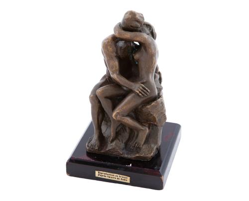 MINIATURA EN BRONCE DE "EL BESO" DE RODIN