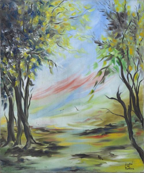 PAISAJE CON ÁRBOLES