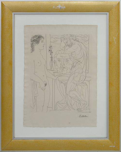 LITOGRAFÍA "SUITE VOLLARD II" FIRMADO EN PLANCHA POR PICASS