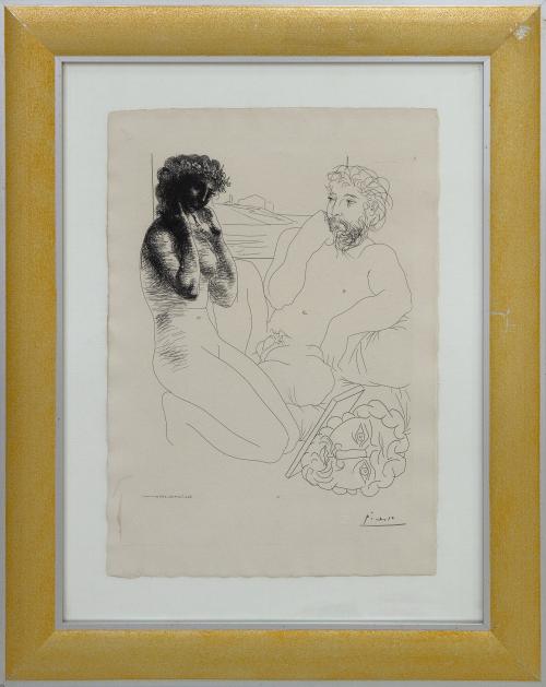 LITOGRAFÍA "SUITE VOLLARD I" FIRMADO EN PLANCHA POR PICASSO