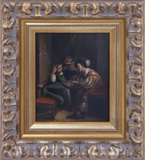 "ENSEÑANDO A UN JOVEN EL JUEGO DEL AJEDREZ"