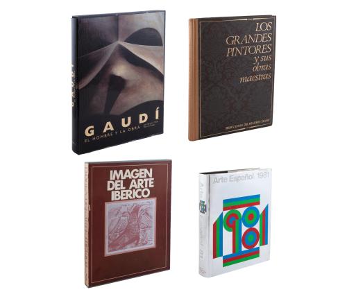 LOTE DE CUATRO LIBROS SOBRE ARTE