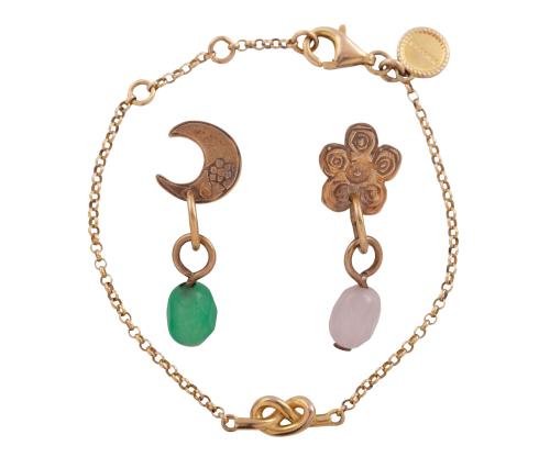 Pendientes y pulsera