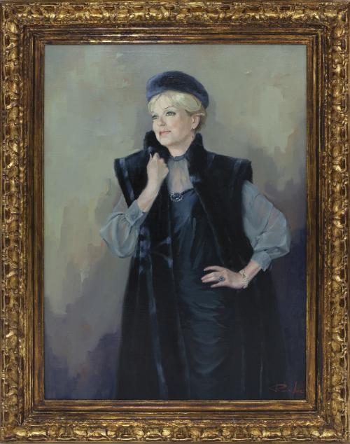 "LA DAMA DEL ABRIGO AZUL"