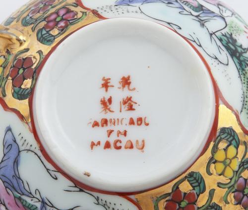 JUEGO DE MERIENDA EN PORCELANA CHINA, MACAO