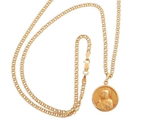 Medalla con cadena