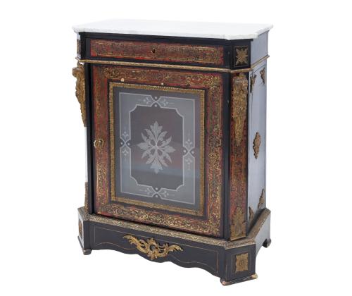 ENTREDÓS DE ESTILO NAPOLEÓN III CON MARQUETERÍA TIPO BOULLE