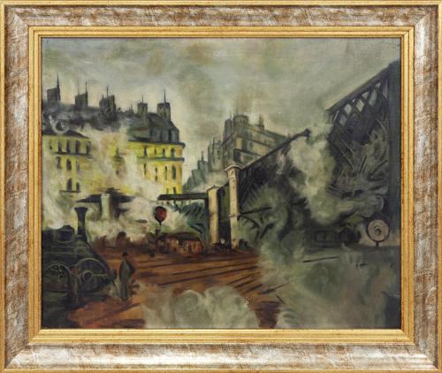 "LE PONT DE L´EUROPE. GARE SAINT-LAZARE" COPIA DE LA OBRA O