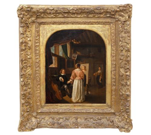 "EL PINTOR EN SU ESTUDIO"
