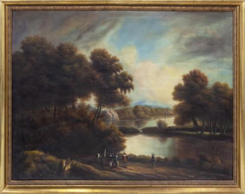 Copia de la obra original "PASEO A LA ORILLA DE UN RÍO" del