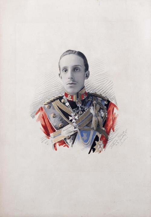 FOTOGRAFÍA ARTÍSTICA Y COLOREADA DE ALFONSO XIII DE ESPAÑA 