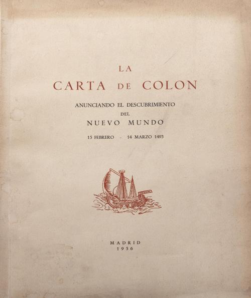 LIBRO DE LA CARTA DE COLÓN ANUNCIANDO EL DESCUBRIMIENTO DEL