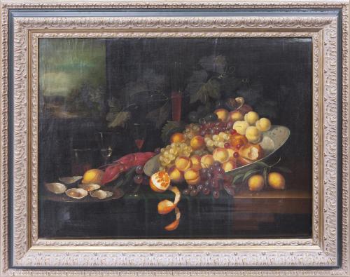 "BODEGÓN DE MARISCOS Y FRUTAS"