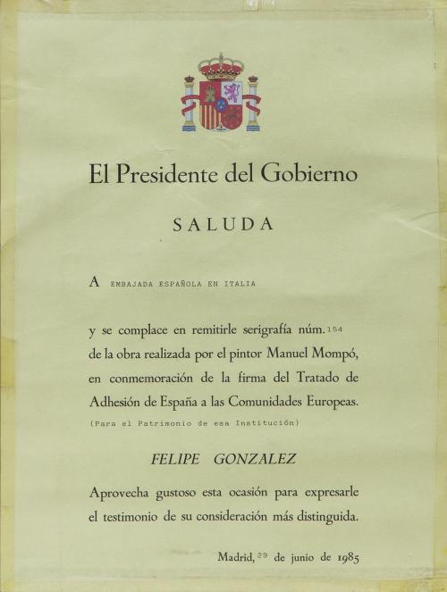 "ESPAÑA CON EUROPA"