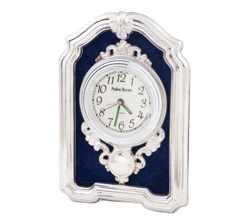 RELOJ DE SOBREMESA PEDRO DURÁN EN PLATA DE LEY 925MM