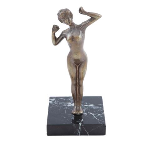 ESCULTURA EN BRONCE DE UNA FIGURA FEMENINA DESNUDA