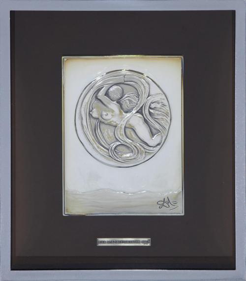 RELIEVE ESCULTÓRICO EN PLATA DE LEY 925 MM TITULADO "EVA ES