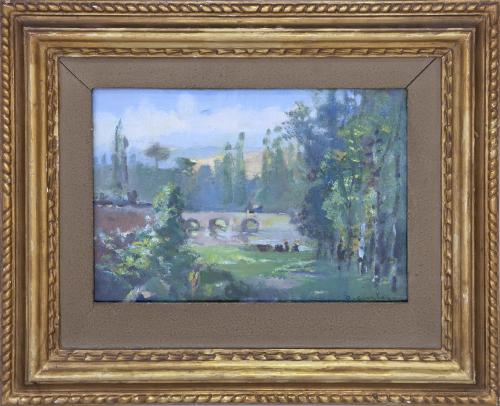 "PAISAJE BUCÓLICO CON PUENTE" (1945)