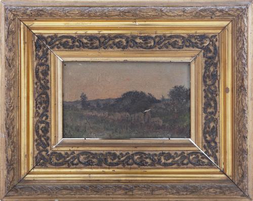 "PAISAJE DE CAMPIÑA CREPUSCULAR"
